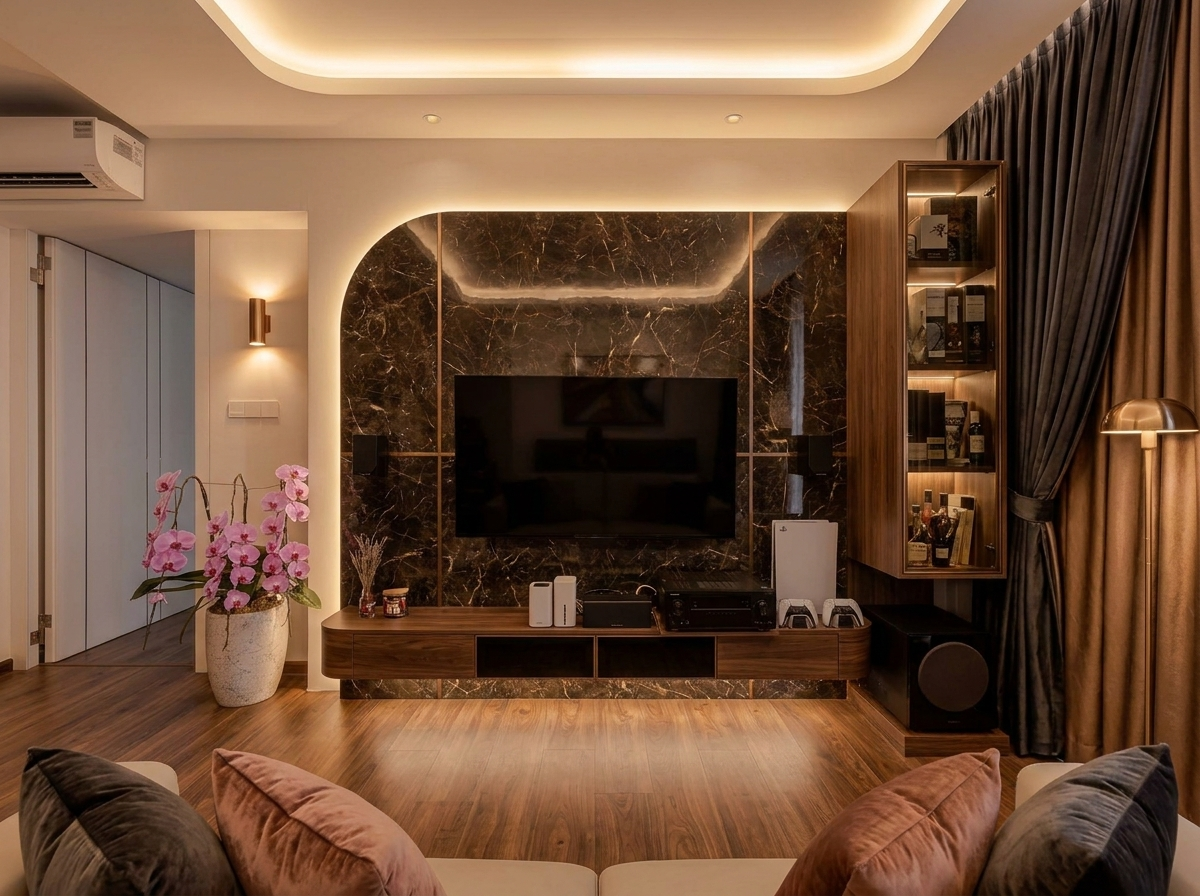 Contemporary interior design — example 1 by Mr Cow Studio Singapore