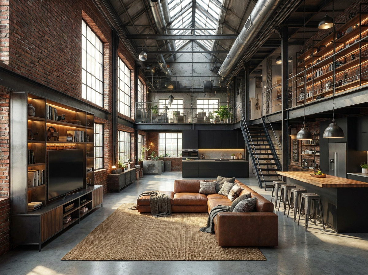 Industrial interior design — example 5 by Mr Cow Studio Singapore