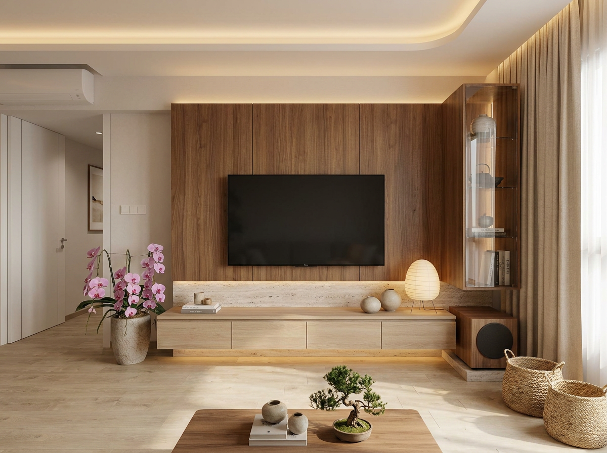 Japandi interior design — example 3 by Mr Cow Studio Singapore
