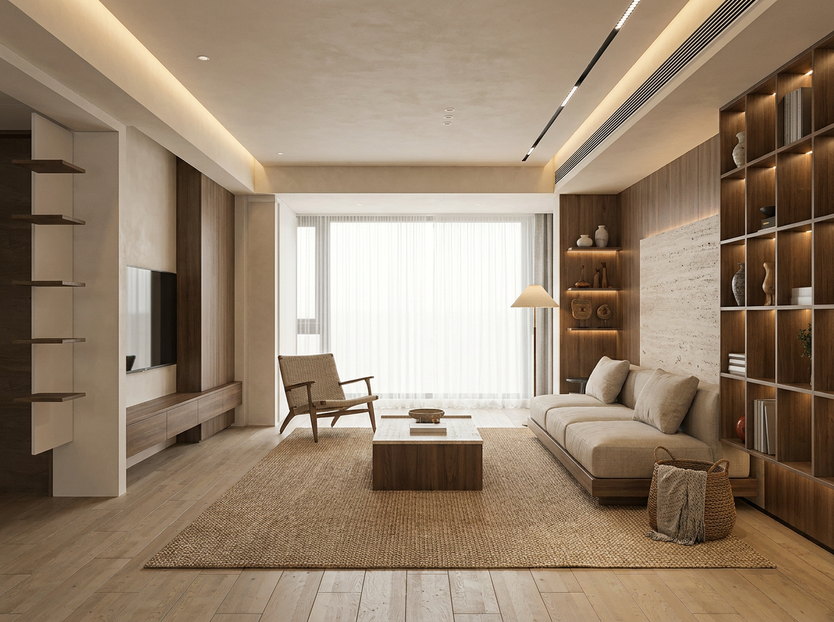 Japandi interior design — example 4 by Mr Cow Studio Singapore