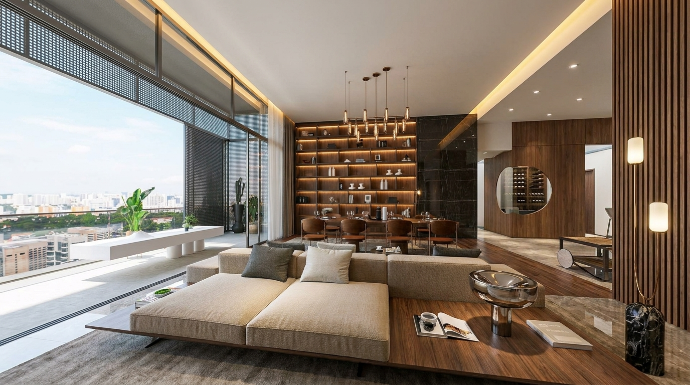 Contemporary Lux Hotel interior design — example 13 by Mr Cow Studio Singapore