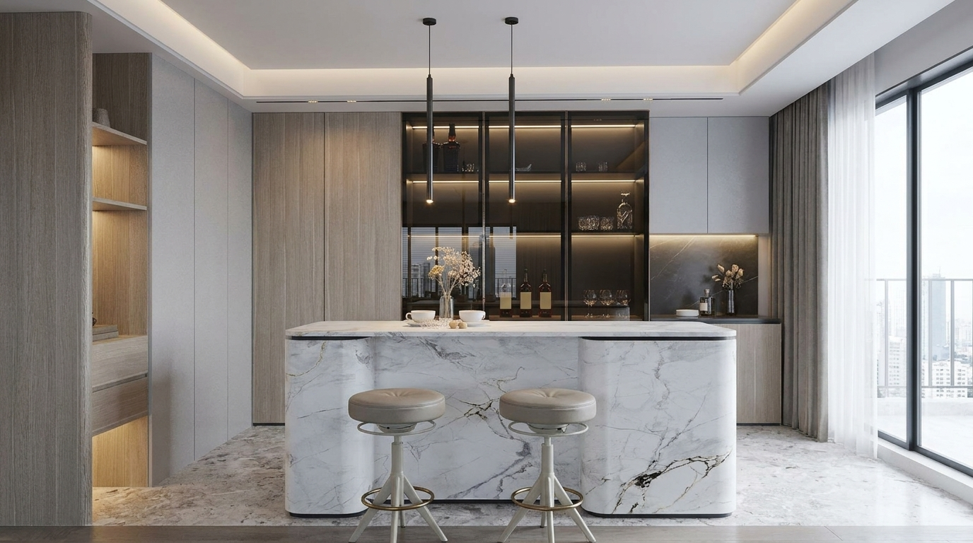 Modern Lux interior design — example 3 by Mr Cow Studio Singapore