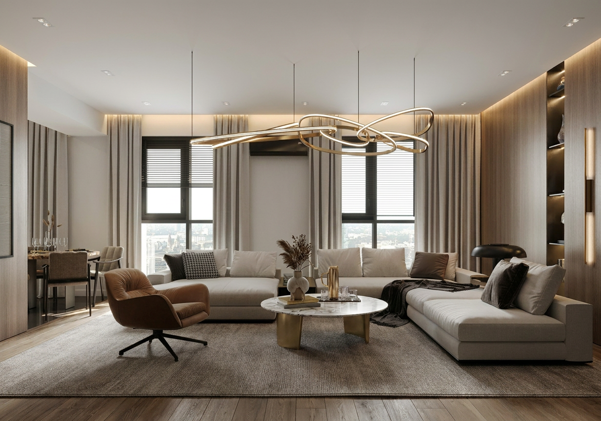 Modern Lux interior design — example 5 by Mr Cow Studio Singapore
