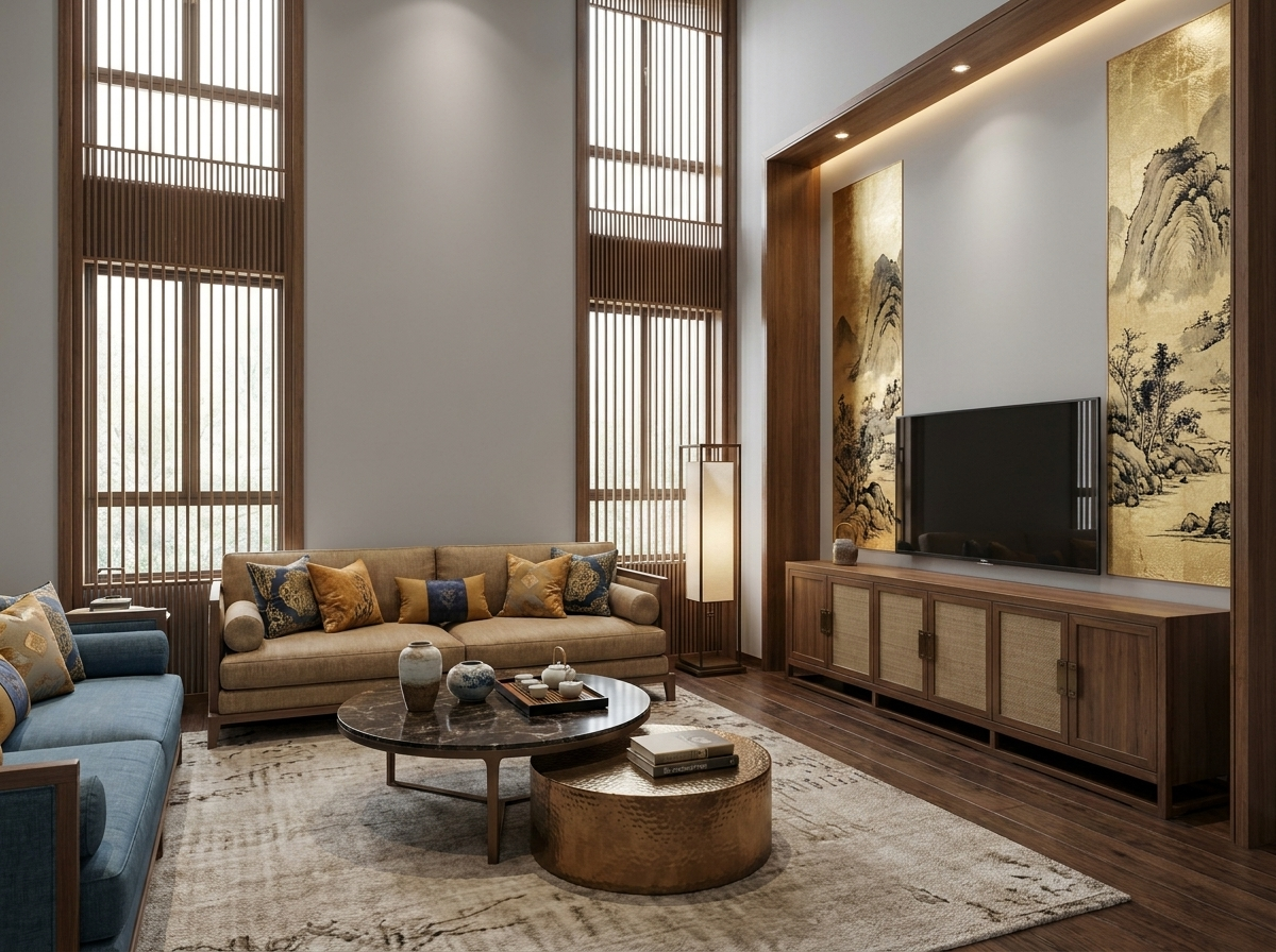 Modern Oriental interior design — example 3 by Mr Cow Studio Singapore