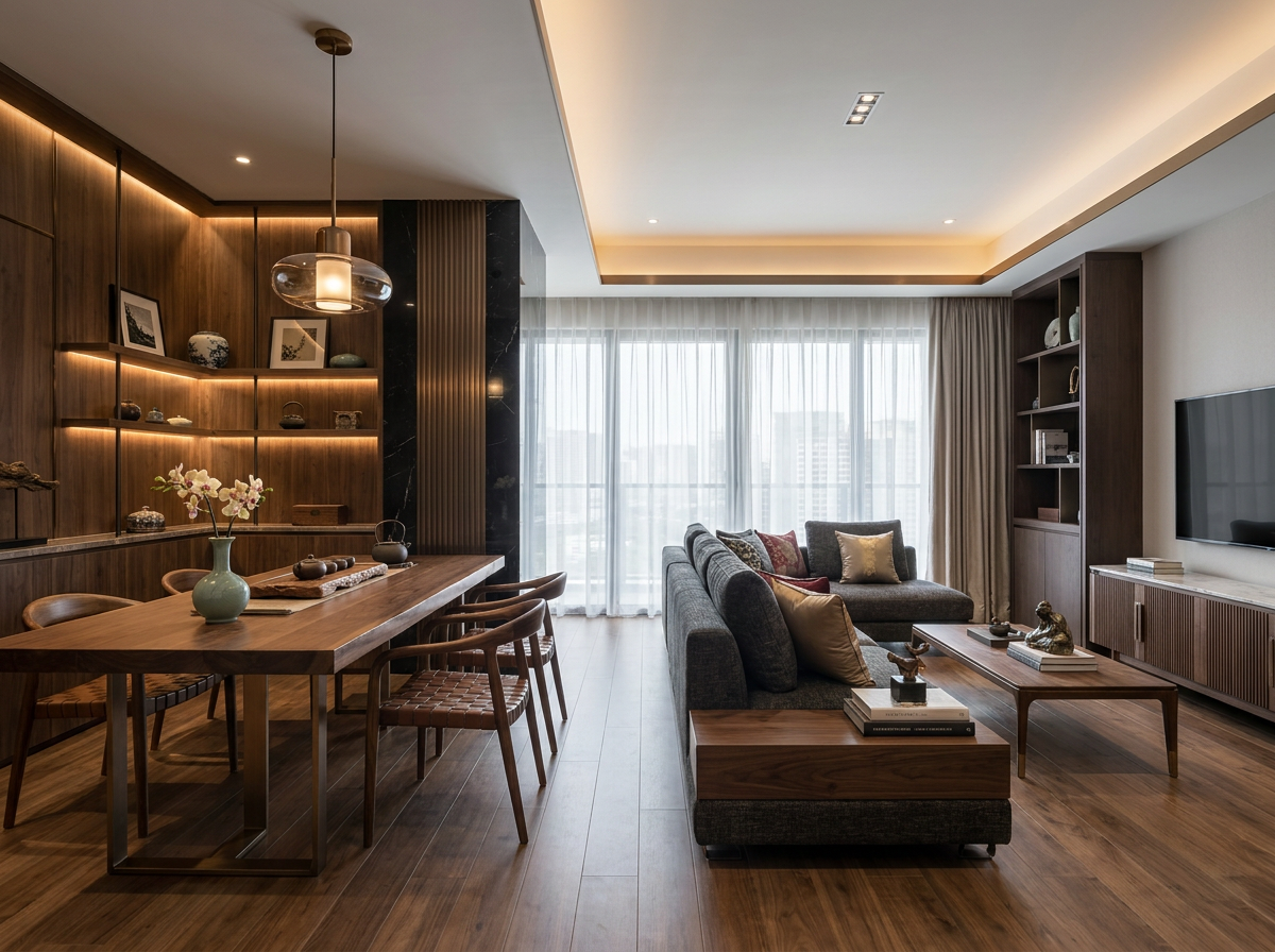 Modern Oriental interior design — example 5 by Mr Cow Studio Singapore