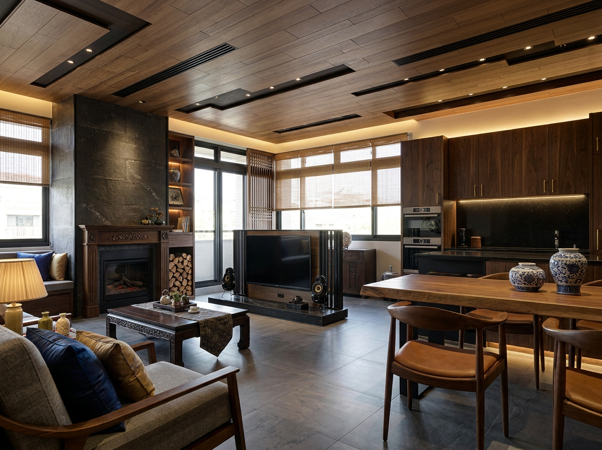 Modern Oriental interior design — example 6 by Mr Cow Studio Singapore