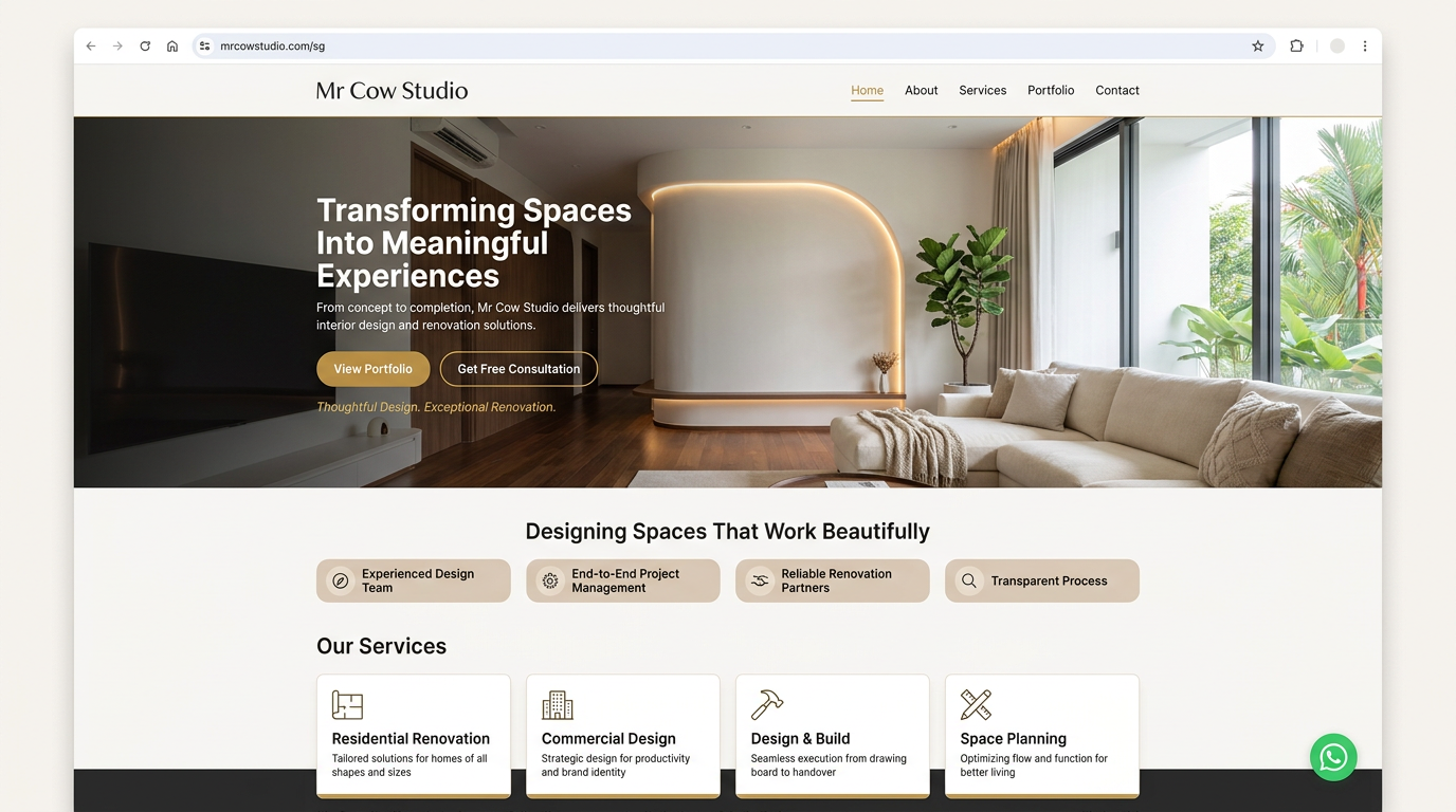 Modern Lux interior design — example 7 by Mr Cow Studio Singapore