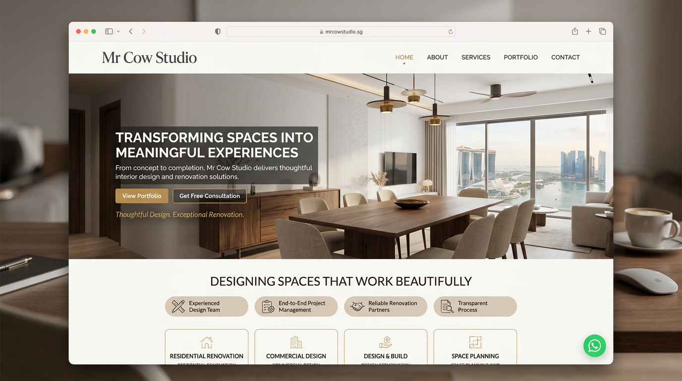 Modern Lux interior design — example 8 by Mr Cow Studio Singapore
