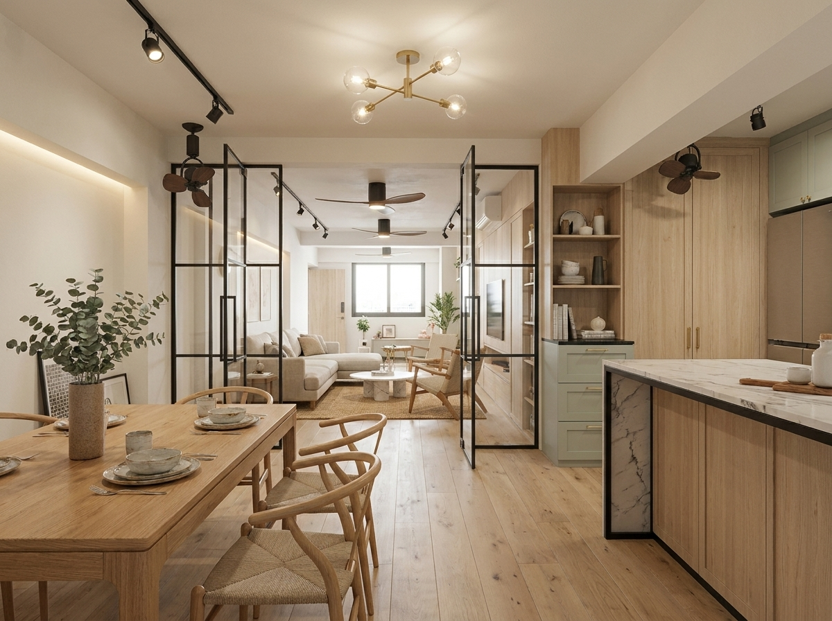 Scandinavian interior design — example 2 by Mr Cow Studio Singapore