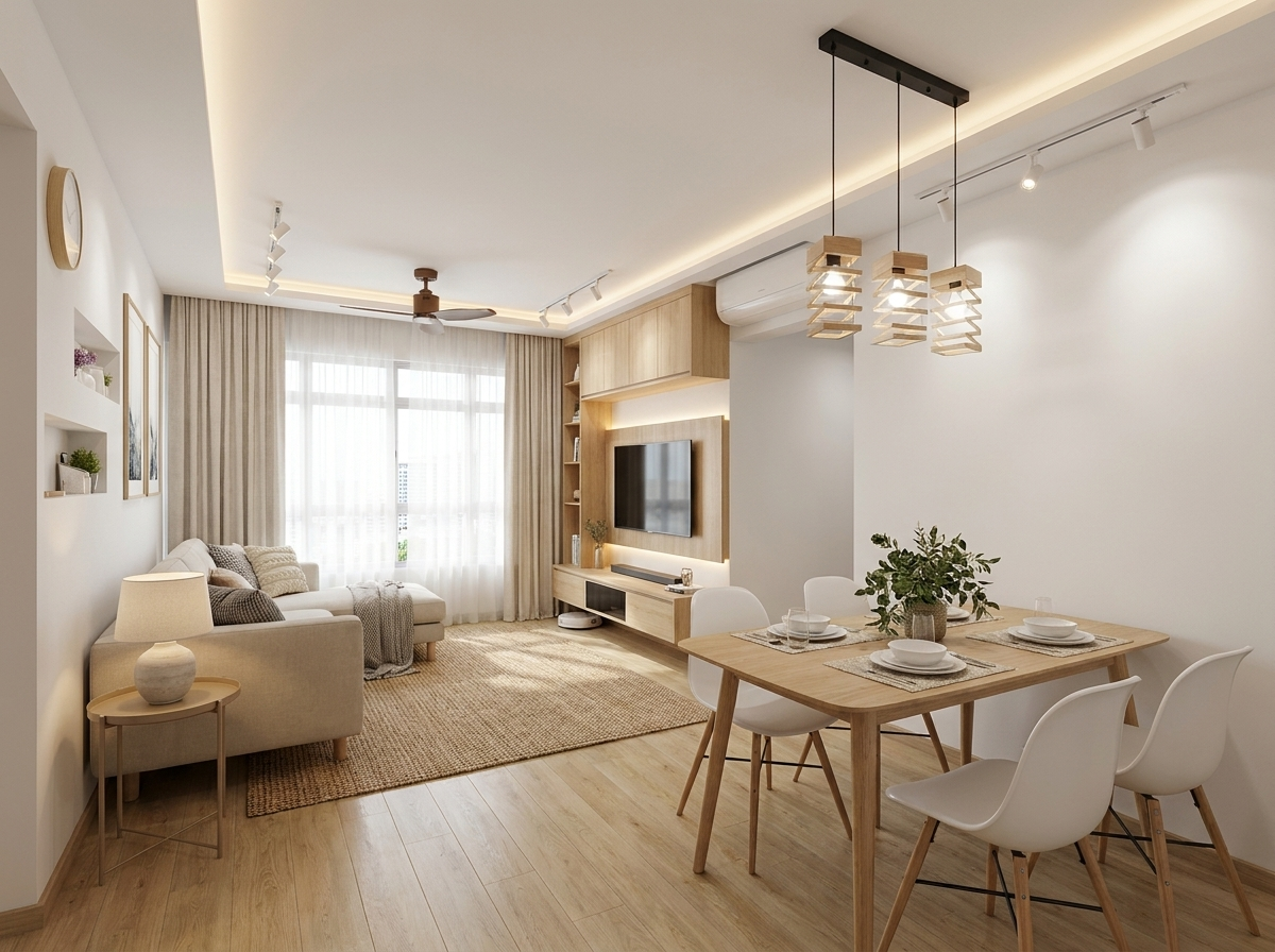 Scandinavian interior design — example 5 by Mr Cow Studio Singapore